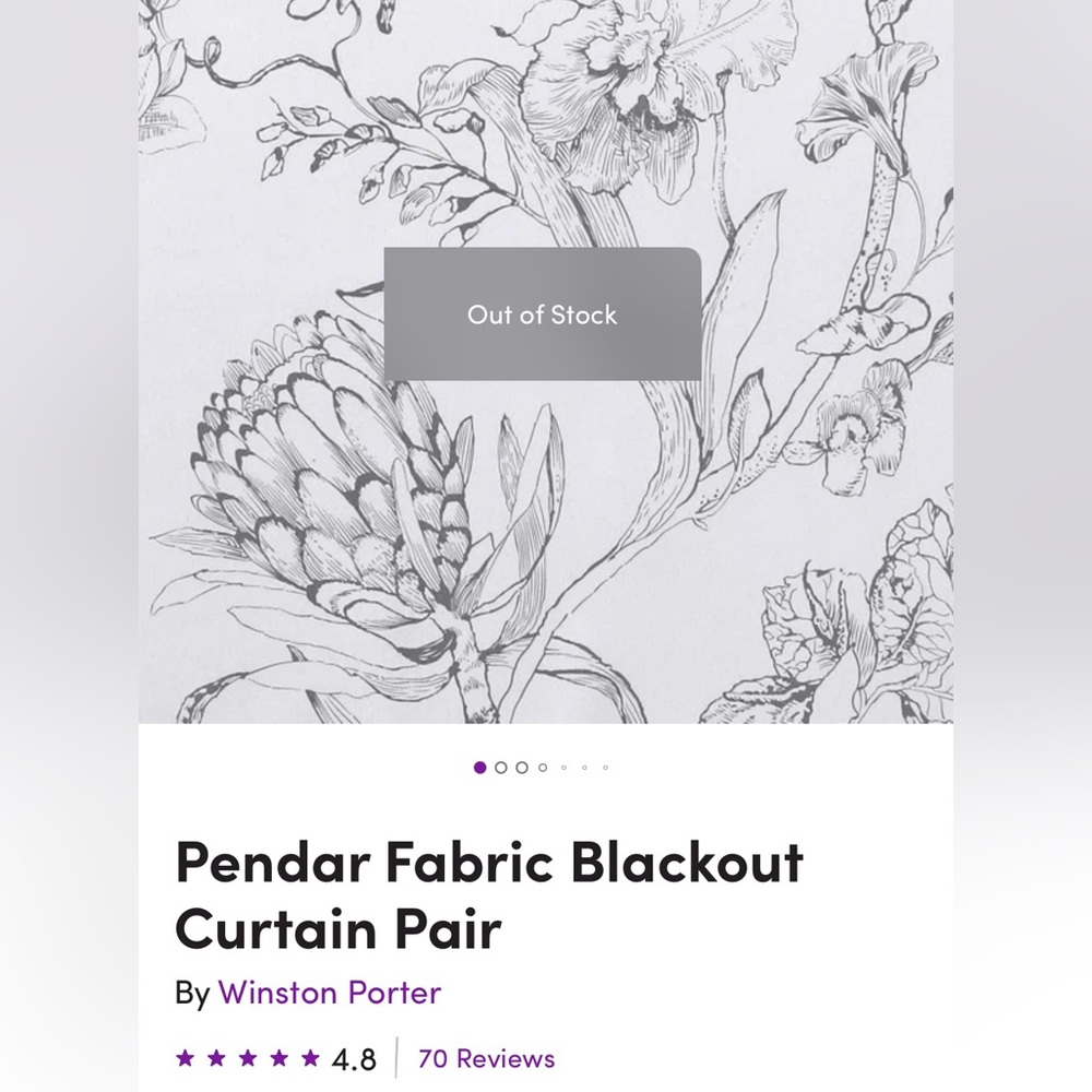 Wayfair-Blackout Curtains - Picture 3 of 5